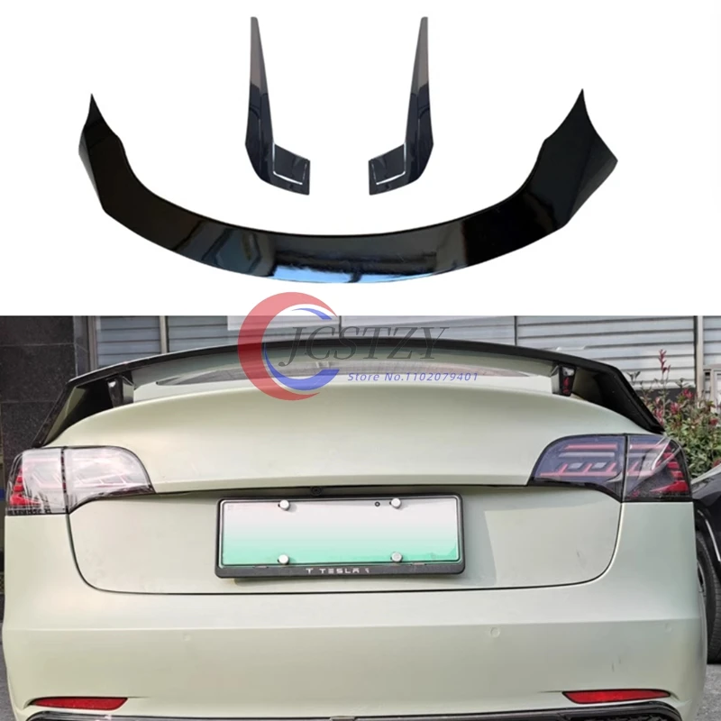 Kit carrocería Tesla Model 3: labio, faldones y alerón estilo CMST - imagen 2