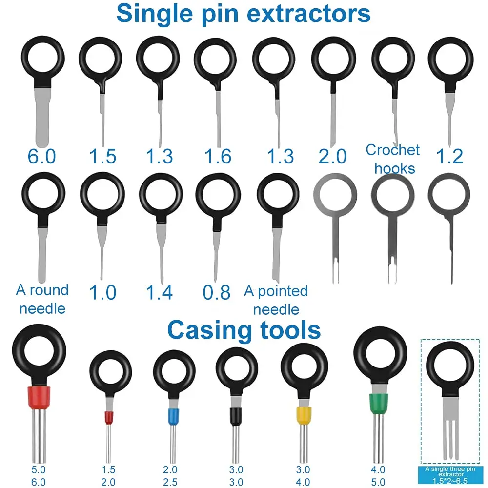 Kit extractor de terminales eléctricos para conectores de coche - imagen 4