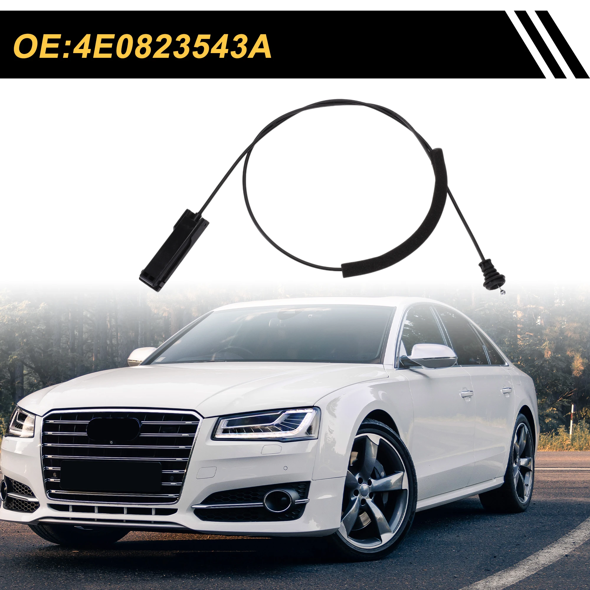 Cable de liberación de capó UXCELL 4E0823543A para Audi A8/A8 Quattro - imagen 2