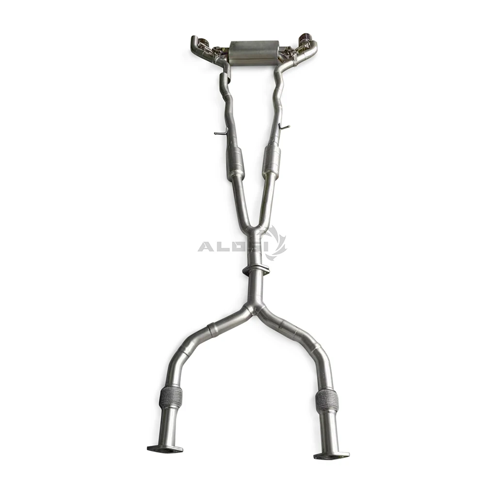 Escape cat-back de acero Infiniti Q60 y Q50 3.0T 2017-2024 con valvula - imagen 2