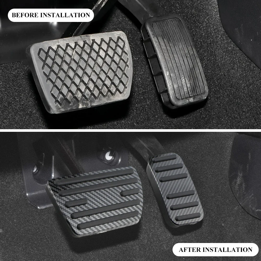 Almohadillas de pedales en fibra de carbono para Honda Civic