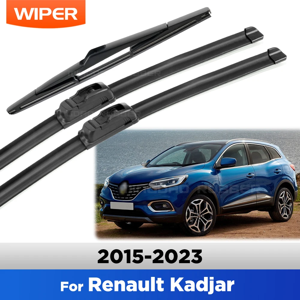 Kit escobillas limpiaparabrisas delanteras y trasera Renault Kadjar