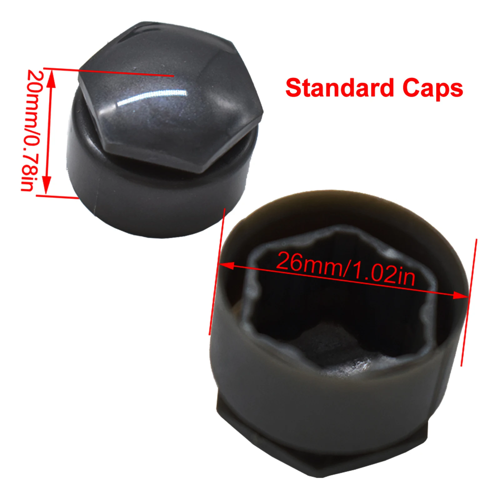 Tapones negros para tuercas de rueda – Audi A4, A6, Q3 y Q5 - imagen 5