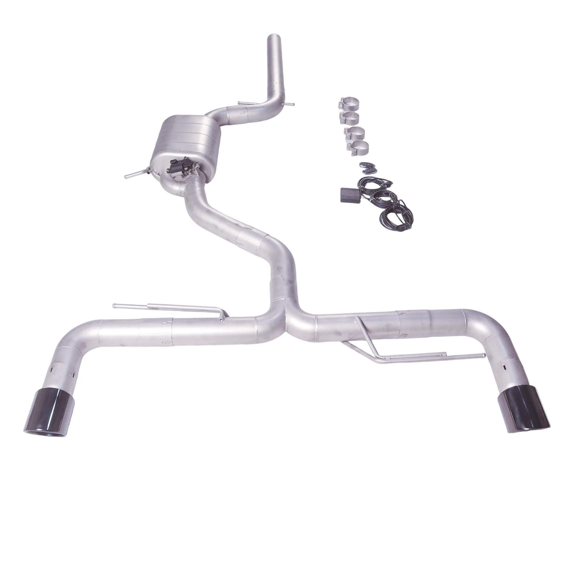 Escape catback Volkswagen Scirocco R 2.0T puntas negras 2009-2016