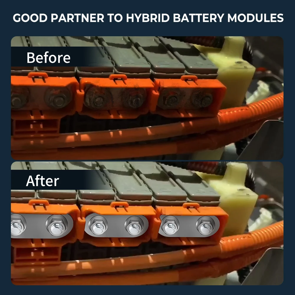 Barras de batería híbrida y tuercas acero inox – Toyota Prius - imagen 4