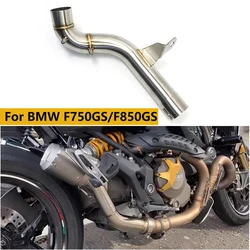 Silenciador de escape BMW F750GS F850GS con tubo de conexión medio