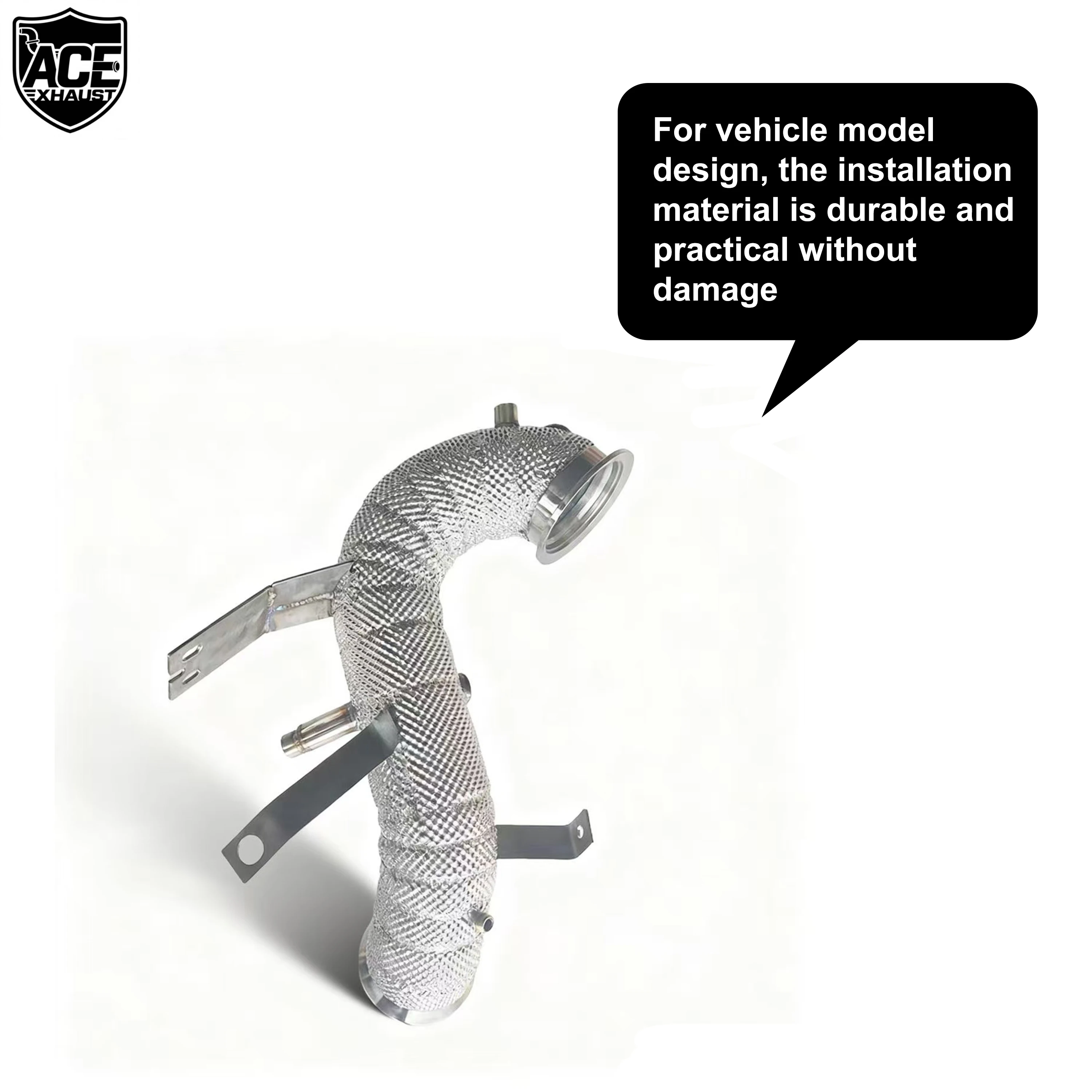 Bajante de escape ACE con protector térmico Mercedes-AMG 2.0T - imagen 5
