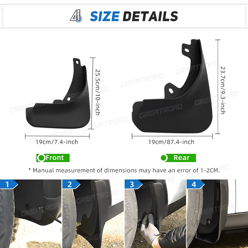 Protectores salpicaduras Skoda Kodiaq 2016-2023 (delantero y trasero) - imagen 3