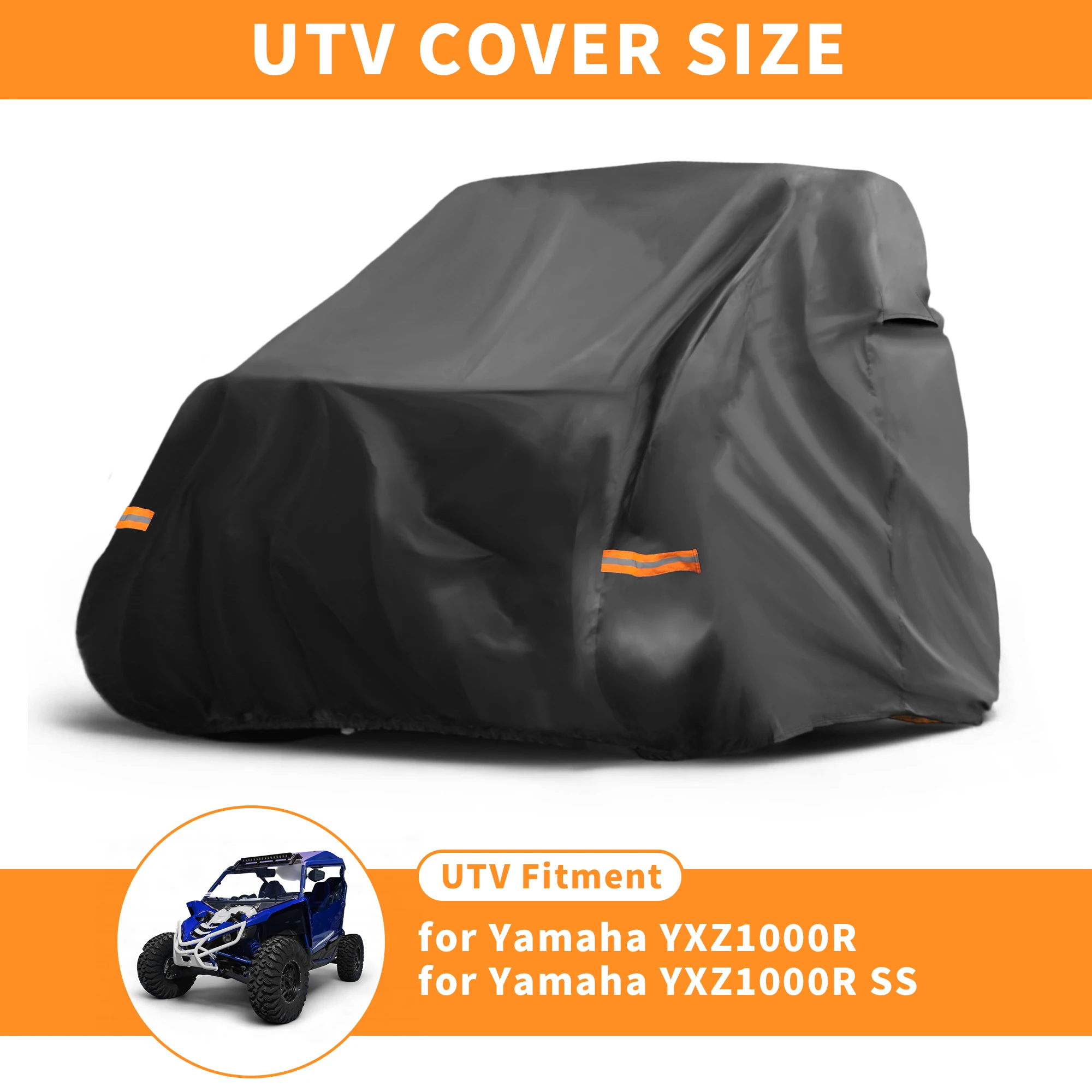 UXCELL cubierta UTV impermeable para exteriores para Yamaha YXZ1000R para Yamaha YXZ1000R SS 210D-PU tela Oxford protección UTV - imagen 3