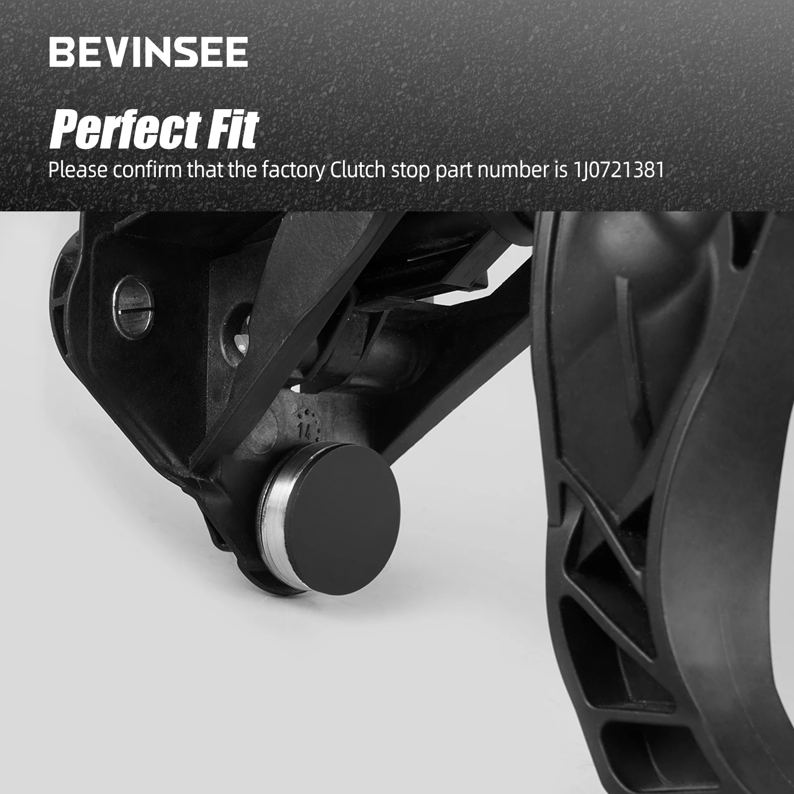 BEVINSEE Tapón de pedal de embrague para VW Golf GTI/R y Audi A3 - imagen 5