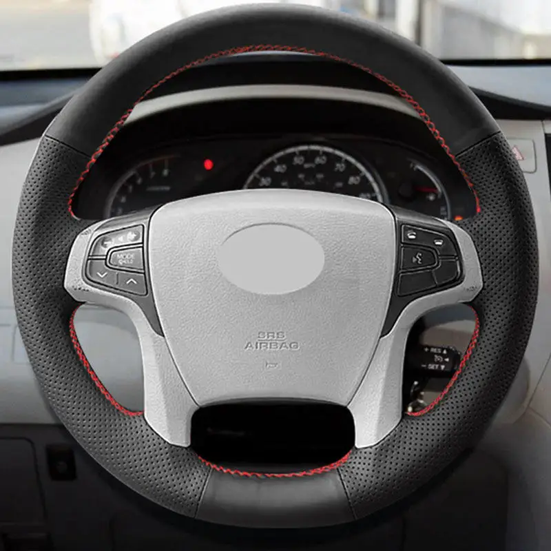 Funda de volante de microfibra perforada para Toyota Sienna 2011-2014