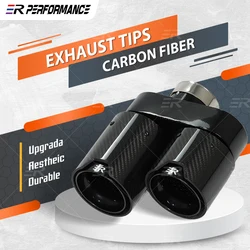 Punta escape doble fibra de carbono negra BMW G20
