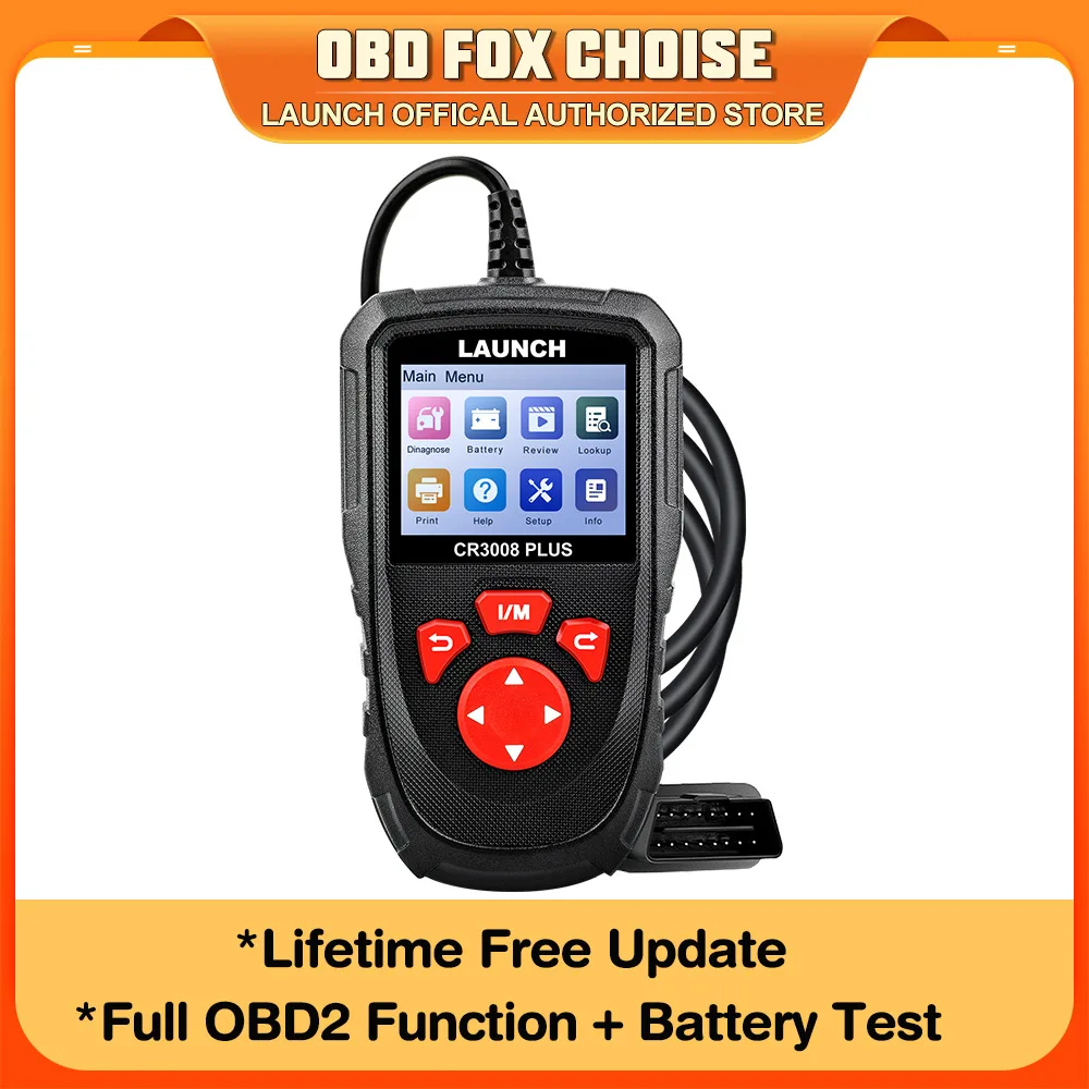 Escáner OBD2 LAUNCH CR3008 PLUS con actualización vitalicia – herramienta diagnóstico