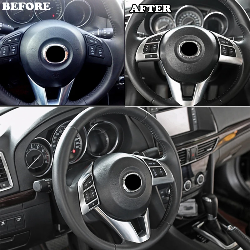 Embellecedor cromado del volante Mazda 6 Atenza 2012-2016 - imagen 3