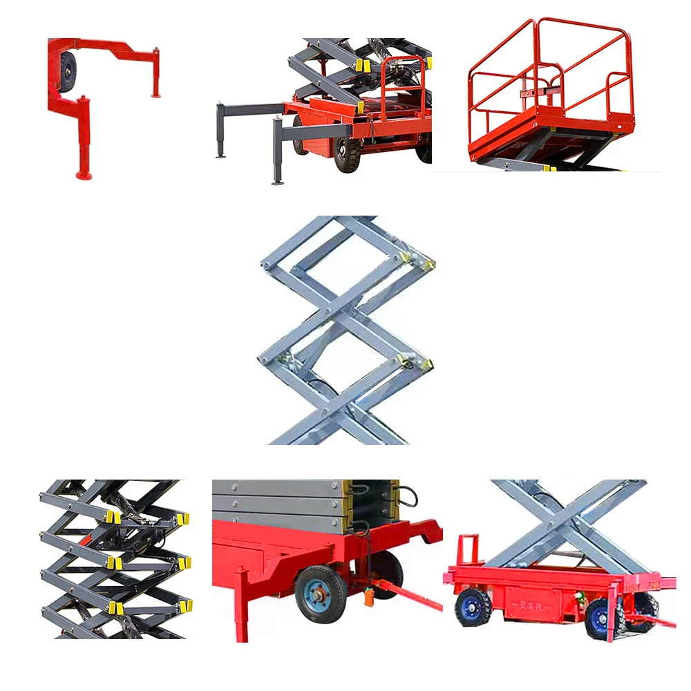 Elevador de Tijera Móvil 10m con 4 Ruedas - Motor DC - imagen 4