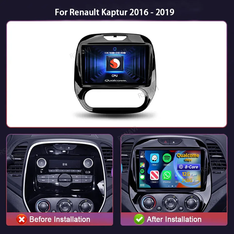 Radio de coche RSNAVI para Renault Kaptur