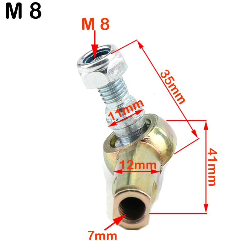 Rótulas de dirección M8/M10 para Mini ATV, Go Kart y Buggy - imagen 2
