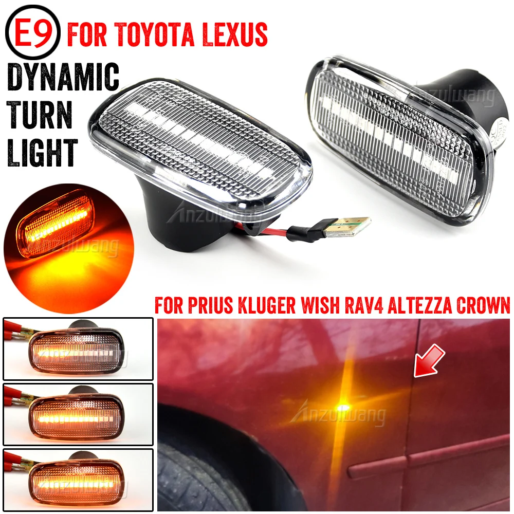 Intermitente lateral LED dinámico para Toyota RAV4 y Lexus IS300 - imagen 4