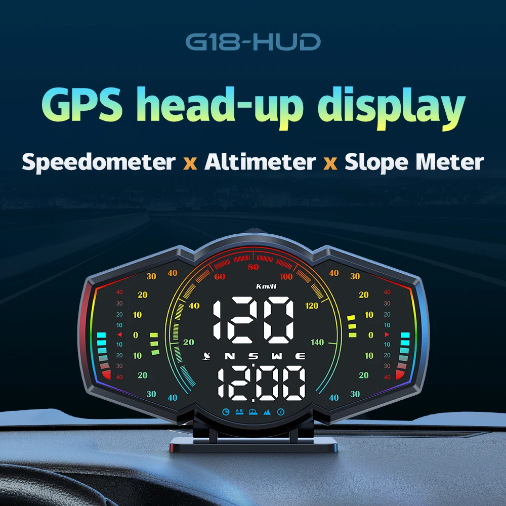 Velocímetro GPS G18 para coche con alertas de velocidad y fatiga - imagen 4