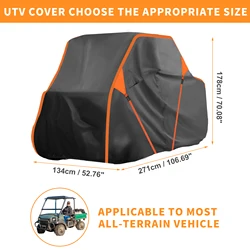 Funda impermeable UXCELL para Kawasaki Mule SX UTV