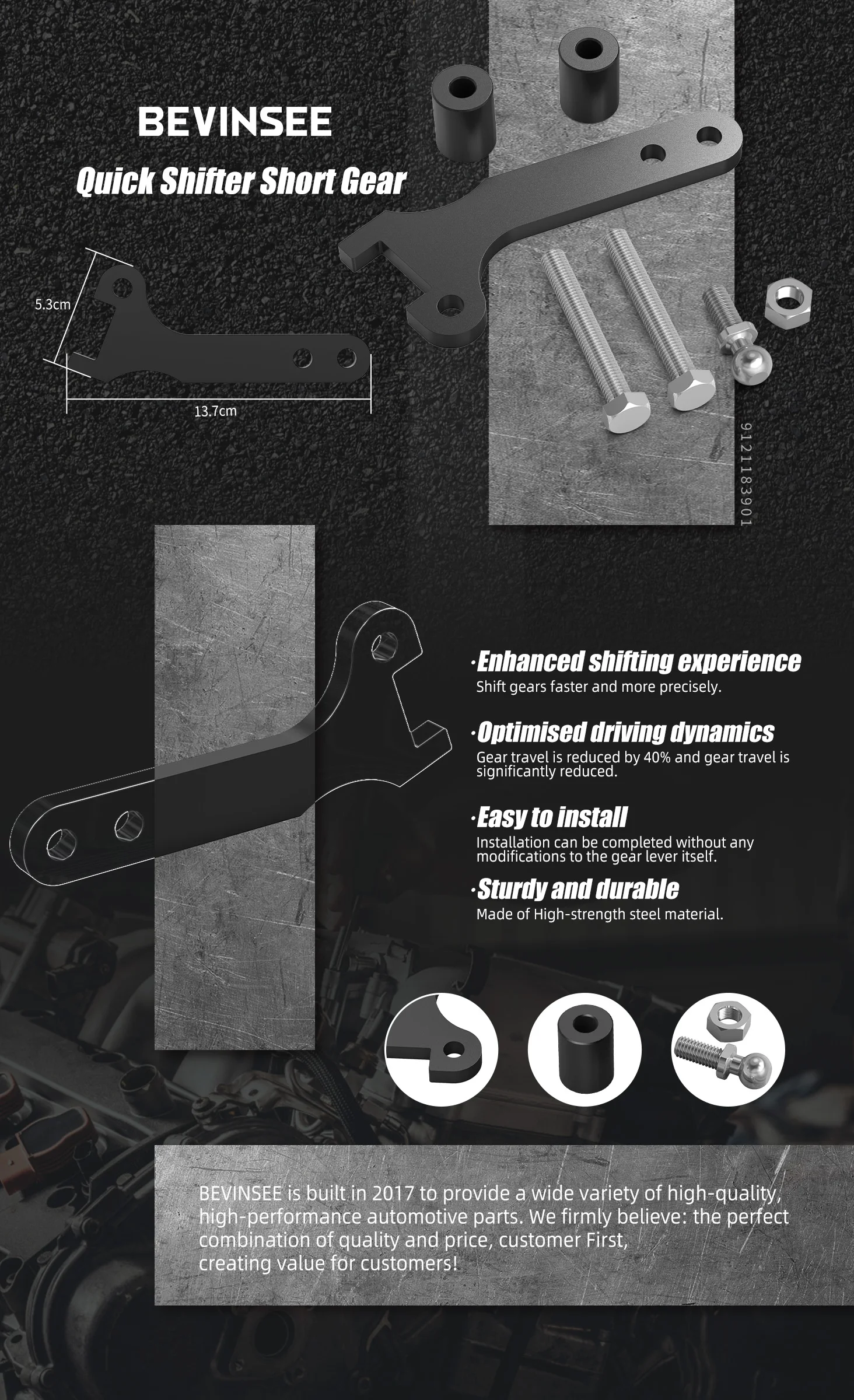 Kit BEVINSEE de cambio corto para caja de cambios C510