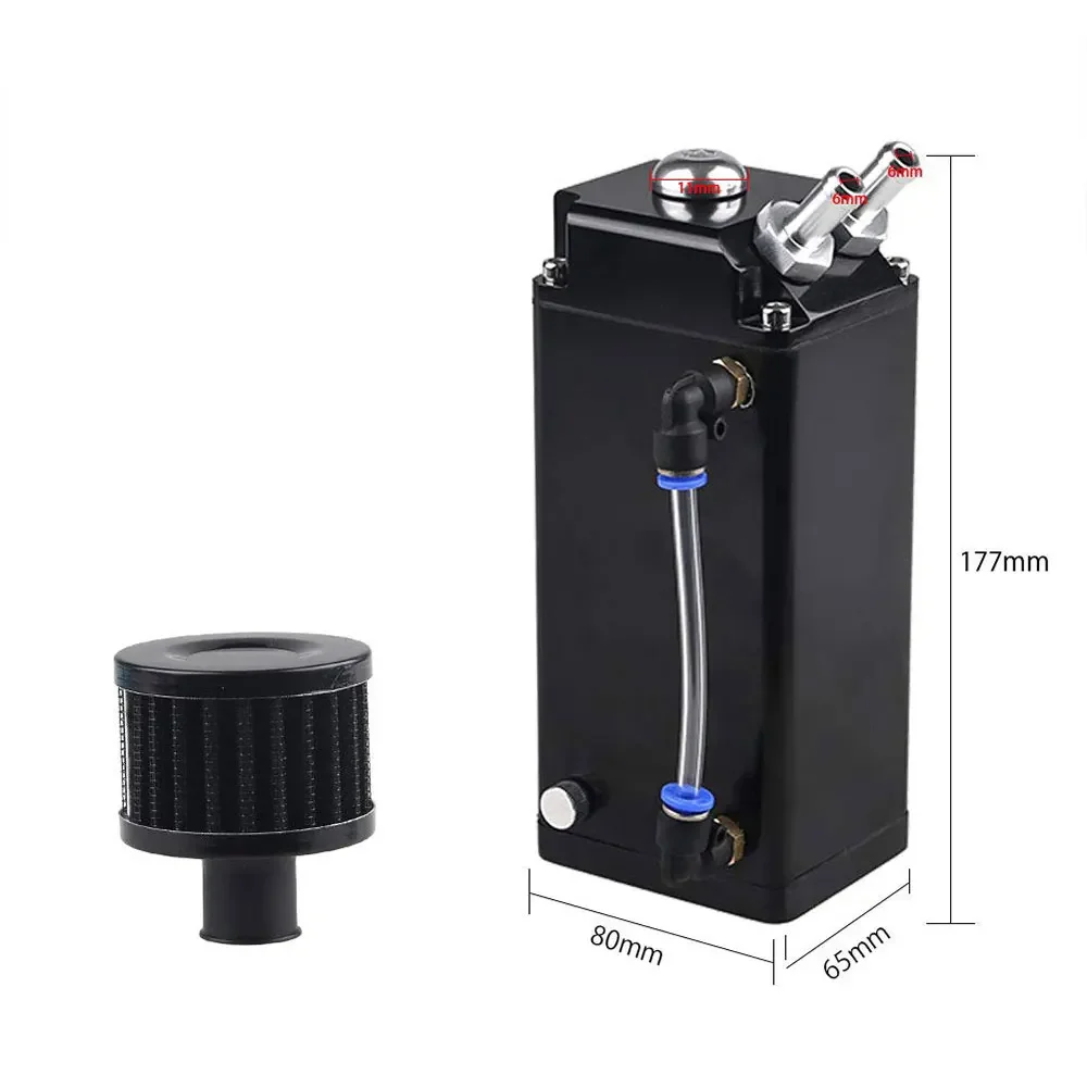 Cubo captación de aceite universal de aluminio con puertos - imagen 3