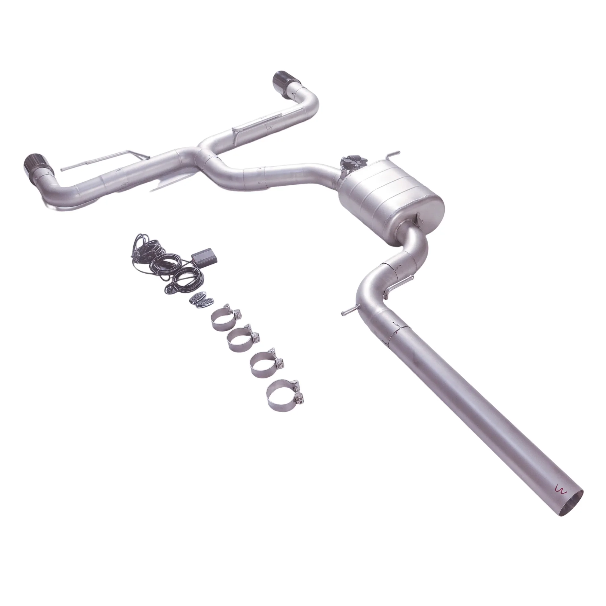 Escape catback Volkswagen Scirocco R 2.0T puntas negras 2009-2016 - imagen 3