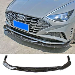 Divisor delantero y alerón de labio carbono Hyundai Sonata 10ª 2019
