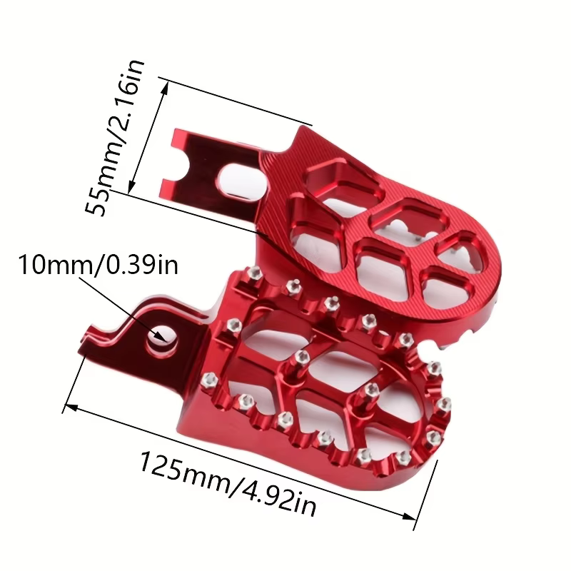 Estriberas universales CNC de aluminio para moto - imagen 2