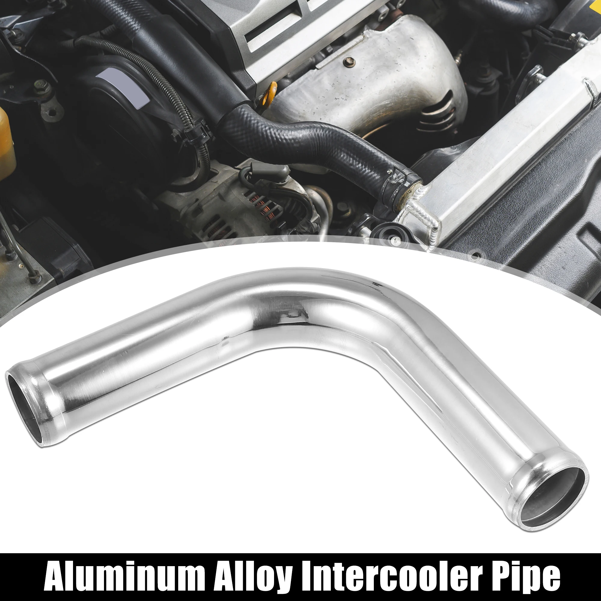 Autohaux Codo de aluminio para tubo de intercooler de 90°/180° - imagen 3