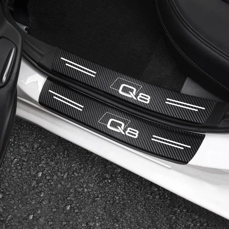 Umbral puerta fibra carbono Audi Q8 tuning impermeable - imagen 3