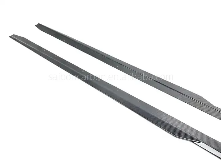 Faldones laterales de fibra de carbono BMW G87 M2 S58 estilo MP - imagen 3