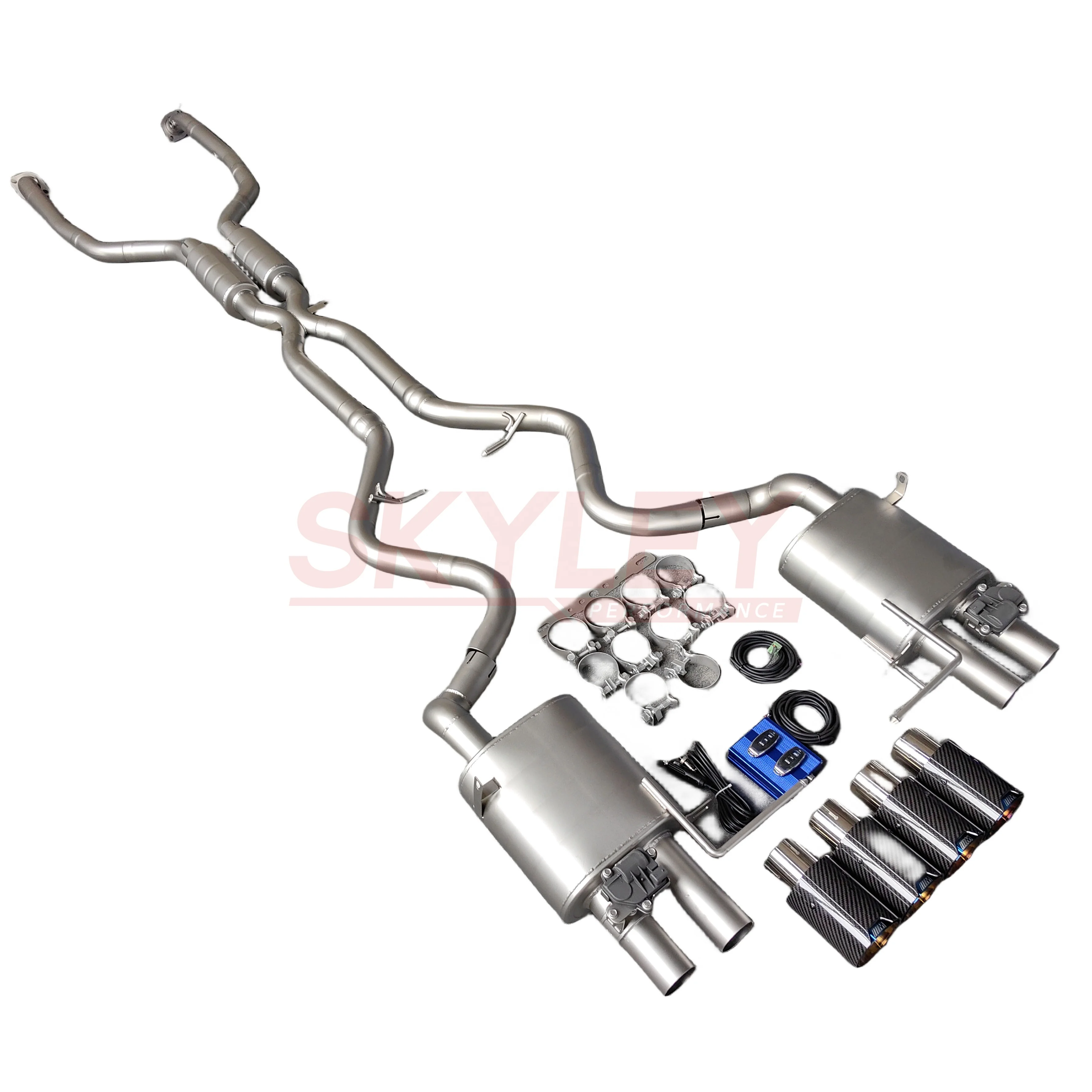 SKYLEY Tubo central de escape titanio para BMW M3 E90/E92 – X-pipe - imagen 5