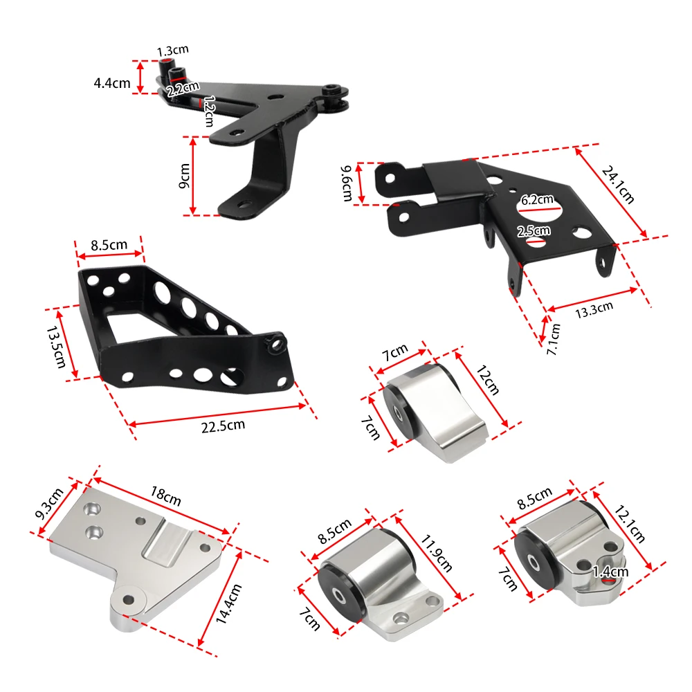 Soportes de motor para Honda Civic EG K20/K24 92-95 - imagen 2