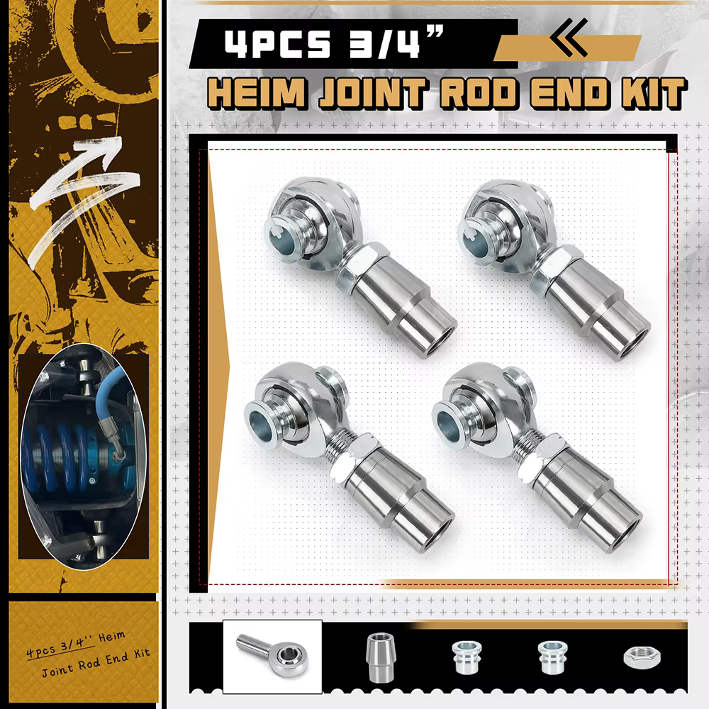 Kit rótulas Heim Chromoly 3/4-16 con rosca izquierda/derecha - imagen 3