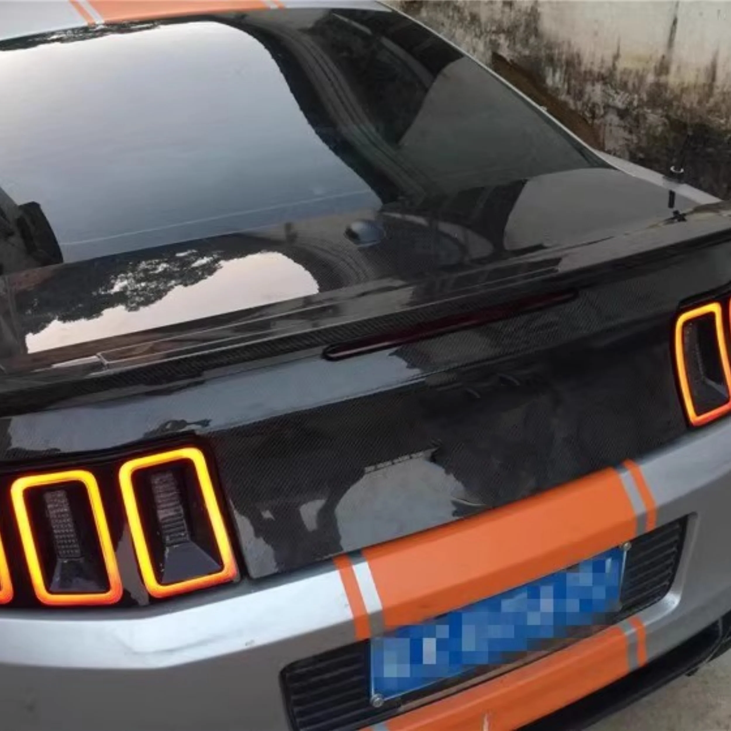 Alerón trasero de fibra de carbono estilo GT500 – Ford Mustang 09-14 - imagen 2