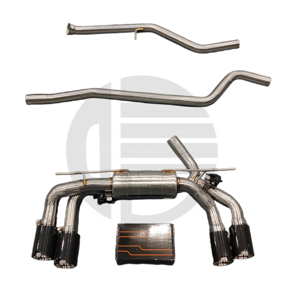 Vista general del sistema de escape de acero inoxidable para BMW 220i