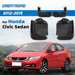 Protectores guardabarros Honda Civic Sedan 2012-2015 (4 piezas)