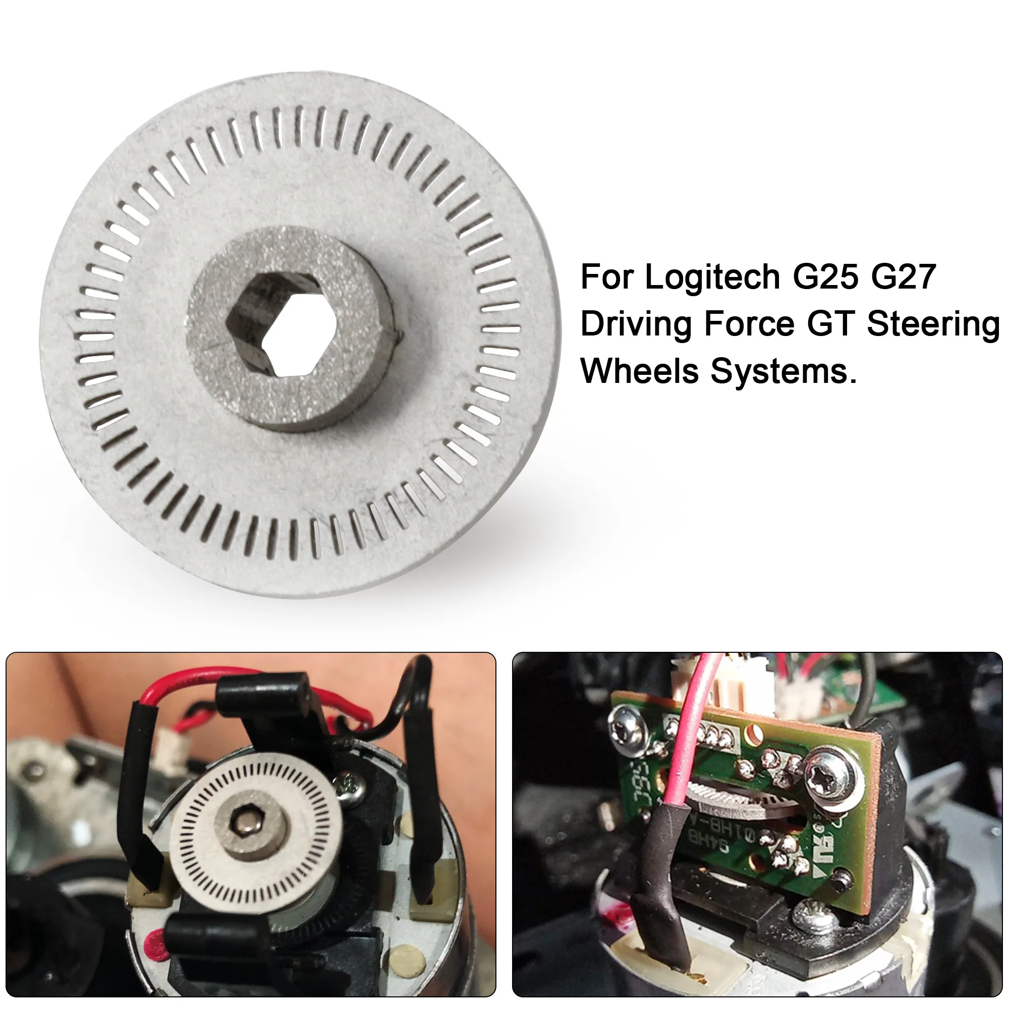 Codificador óptico volante 60 ranuras para Logitech G25 G27 DFGT - imagen 2