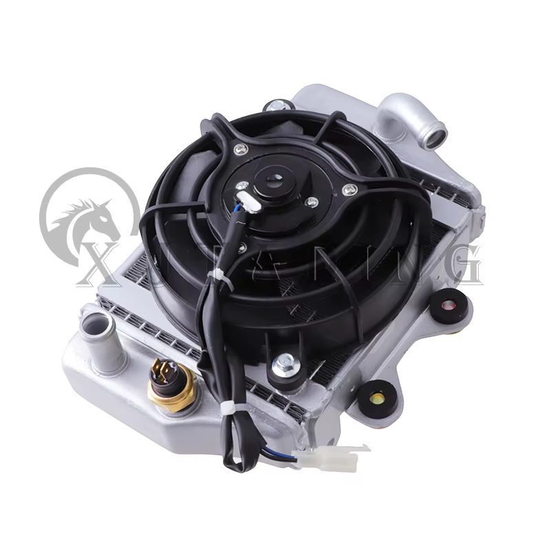 Enfriador de tanque de agua para motocicleta, conjunto de radiador de motor para Xmotos Apollo SHINERAY Zongshen Loncin Lifan, 150cc, 200cc, 250cc - imagen 2