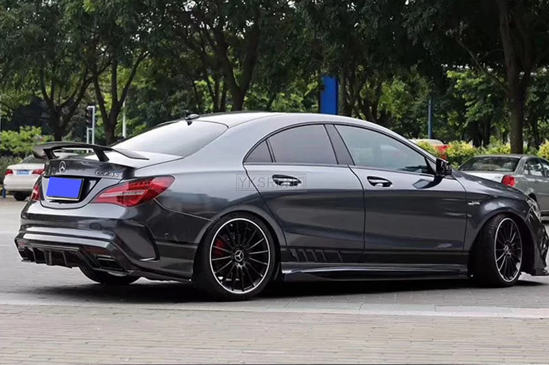 Alerón GT Mercedes CLA W117 C117 trasero de fibra de carbono mate - imagen 3