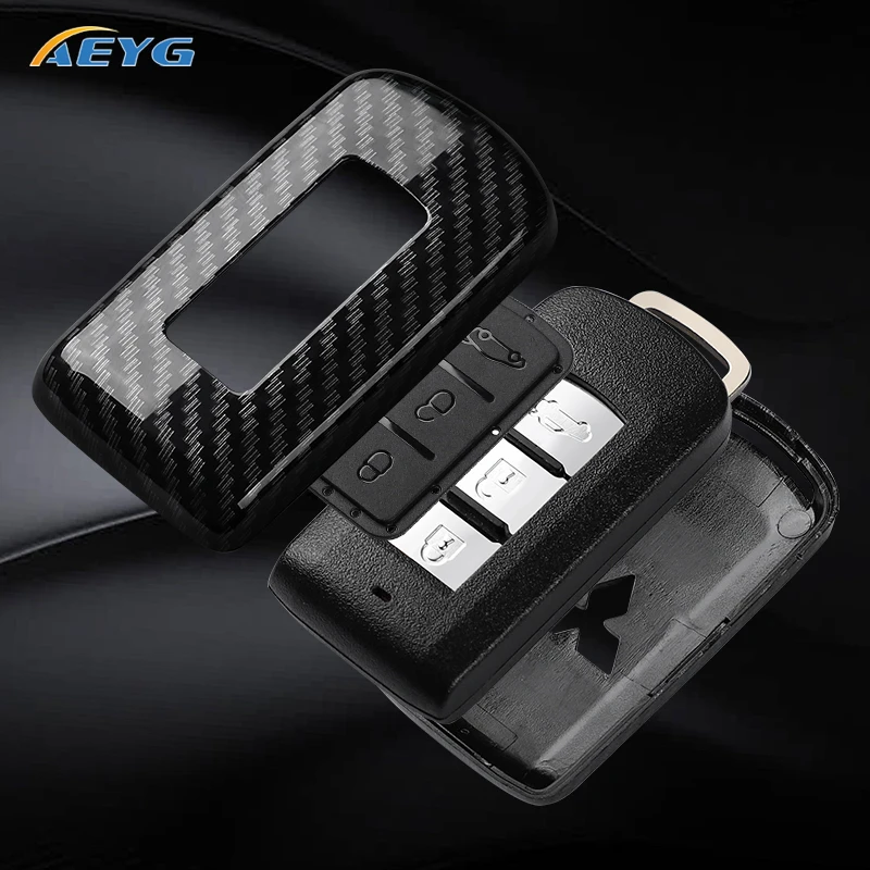 Funda llave Mitsubishi fibra carbono Outlander Eclipse Cross - imagen 5