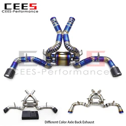 CEES SUS304 Sistema de escape catback Mclaren 540 540C 3.8T válvula