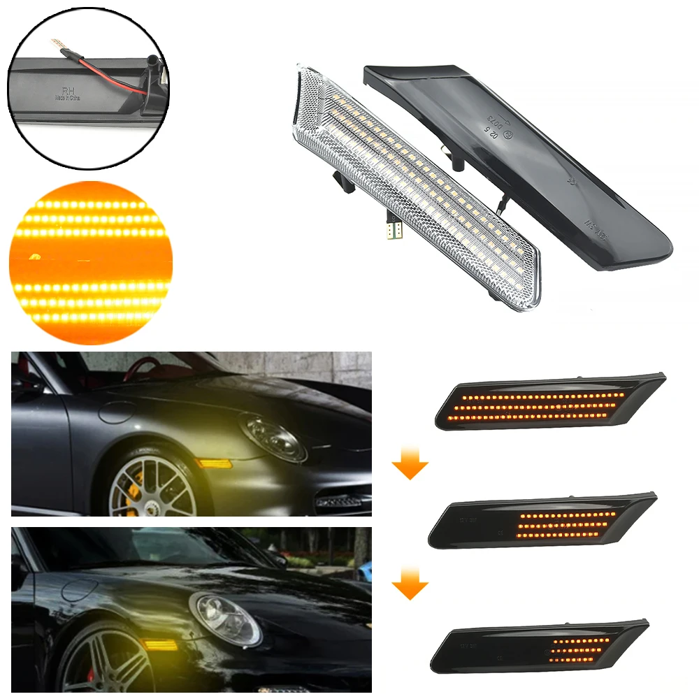 Intermitentes laterales LED dinámicos para Porsche 987 y 997 - imagen 3