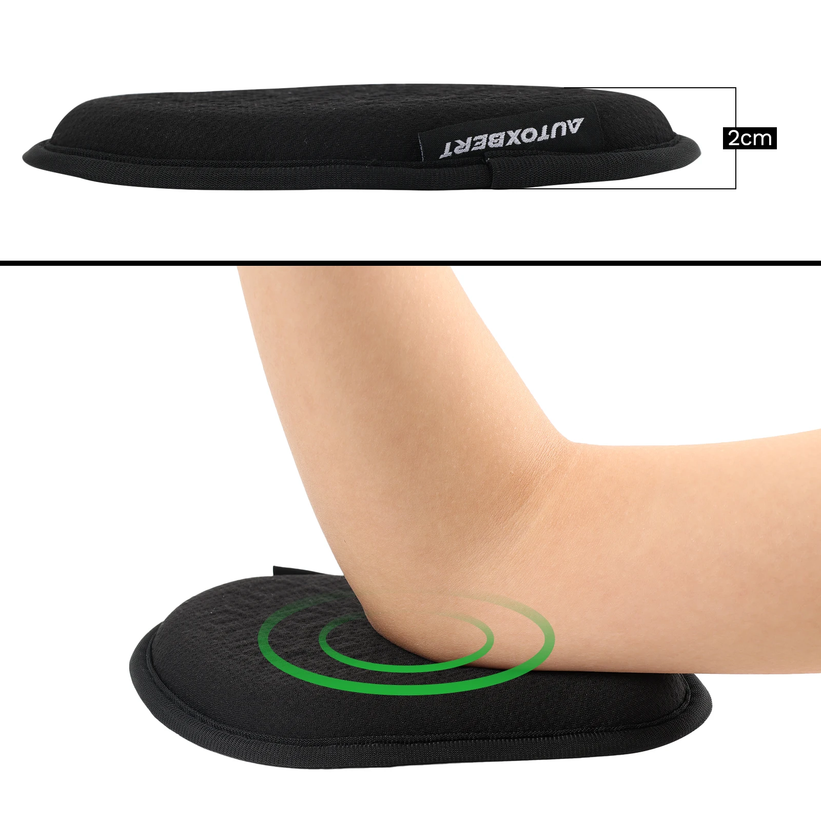 Cojín gel universal para rodilla en coche – soporte cómodo negro y azul - imagen 3