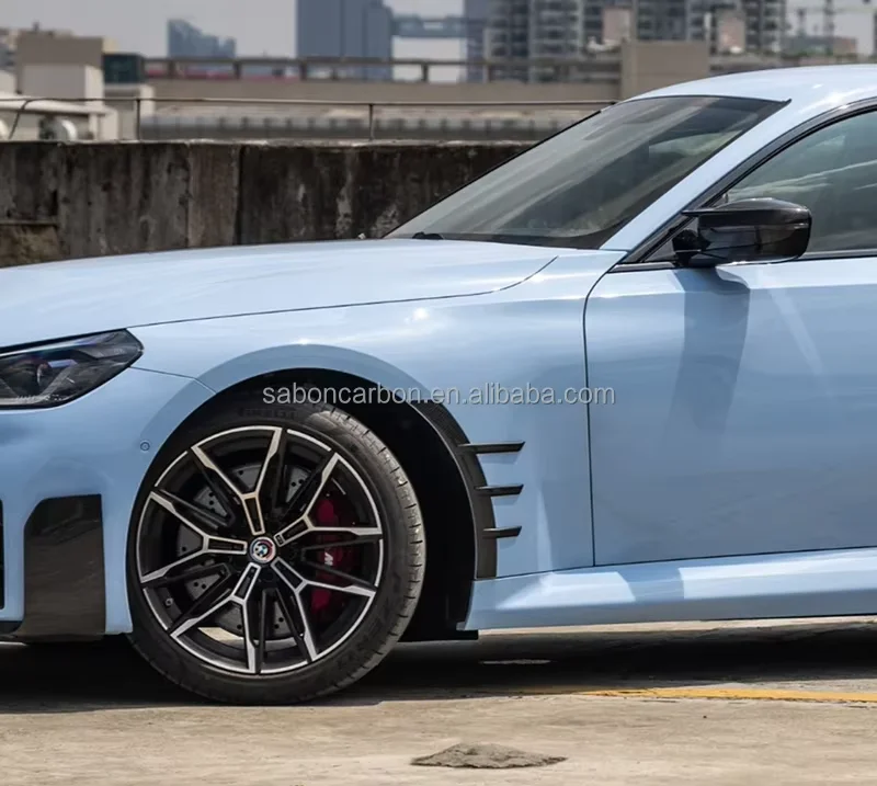 2023 para G87 M2 fibra de carbono estilo MP guardabarros delantero y trasero conjunto de ventilación M2 G87 guardabarros delantero y trasero llamarada Kits de carrocería de coche - imagen 4