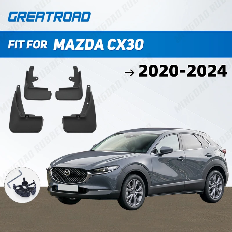 Guardabarros Mazda CX-30 2020-2024 protectores contra salpicaduras