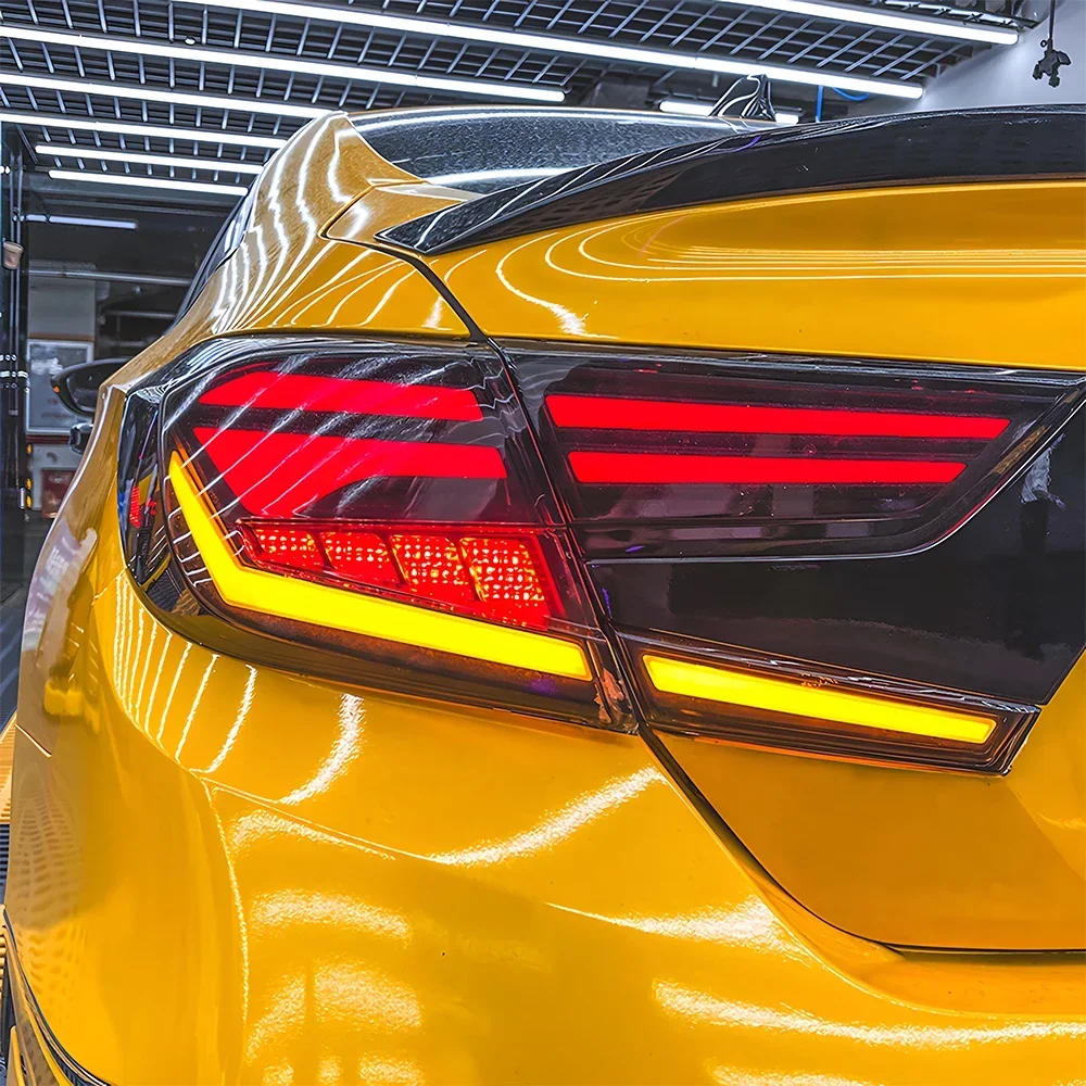 Luces traseras para coche Honda Accord 2018-2021, conjunto de luces traseras LED para coche, actualización de estilo Benz, accesorios de señal de giro dinámica