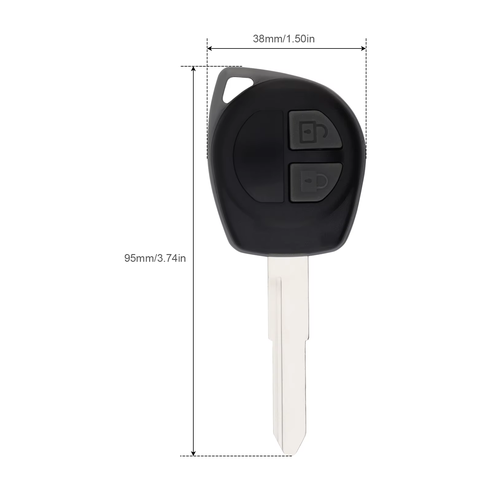 Mando a distancia Suzuki 2 botones ID46 para Swift, SX4 y Jimny - imagen 2