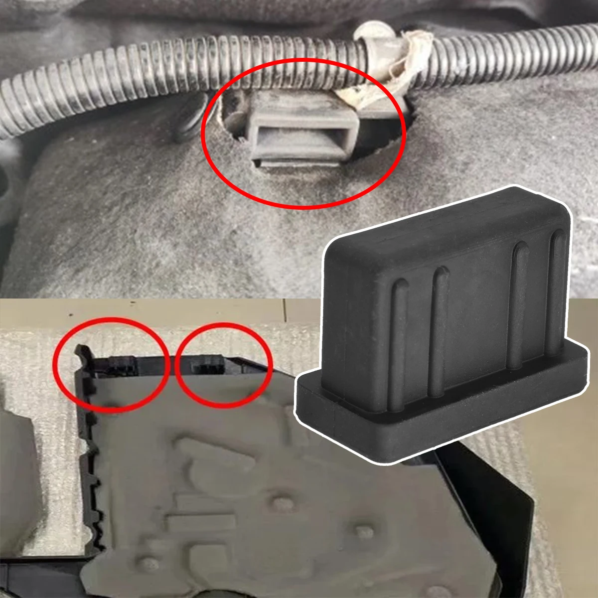 Cubierta superior de goma para radiador motor BMW - imagen 4